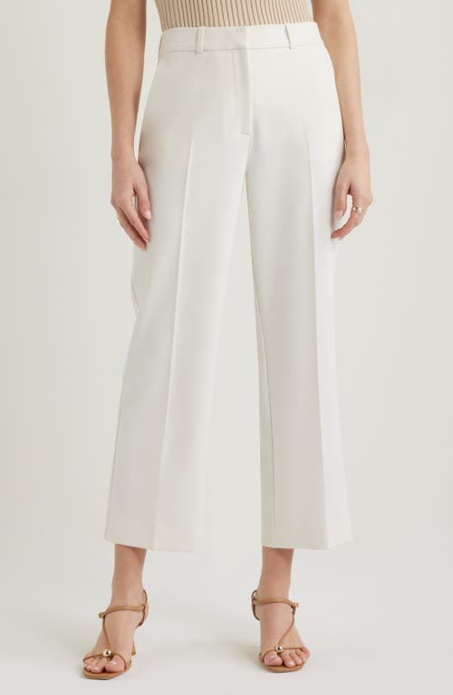 Nordstrom Ankle Straight Leg Pants In Ivory Tofu