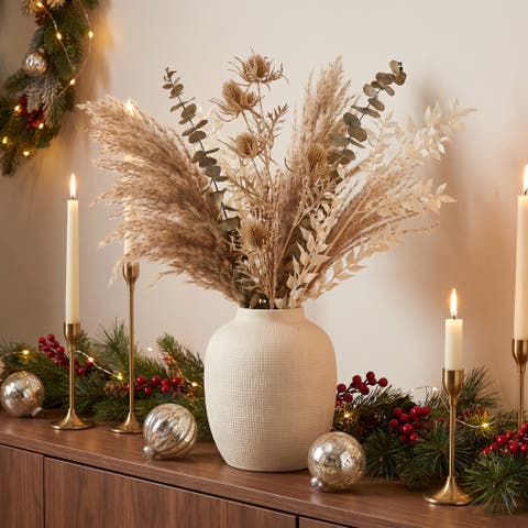 Thistle Stem with Glittered Polyethylene & Iron