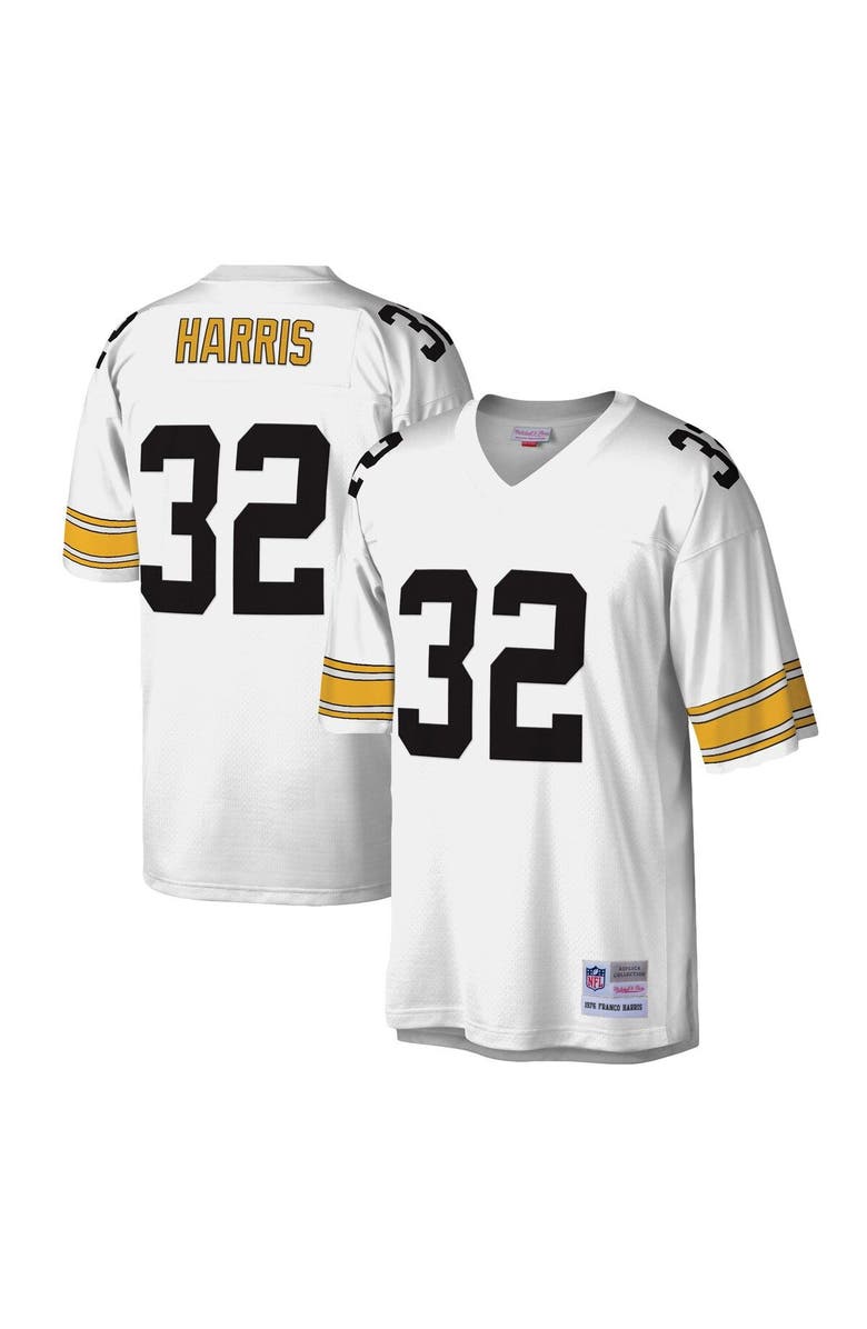 Mitchell & Ness Men's Mitchell & Ness Franco Harris White Pittsburgh Steelers Legacy Replica Jersey, Alternate, color, White