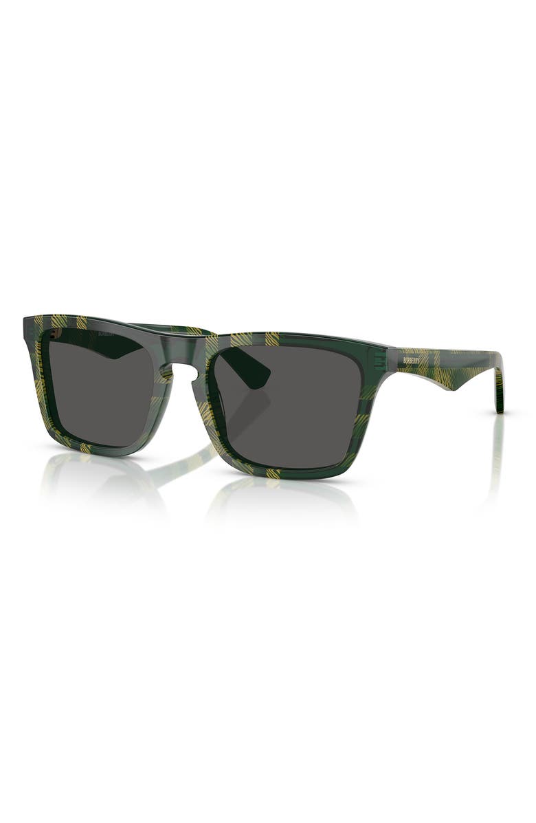 Burberry 57mm Square Sunglasses, Alternate, color, Green