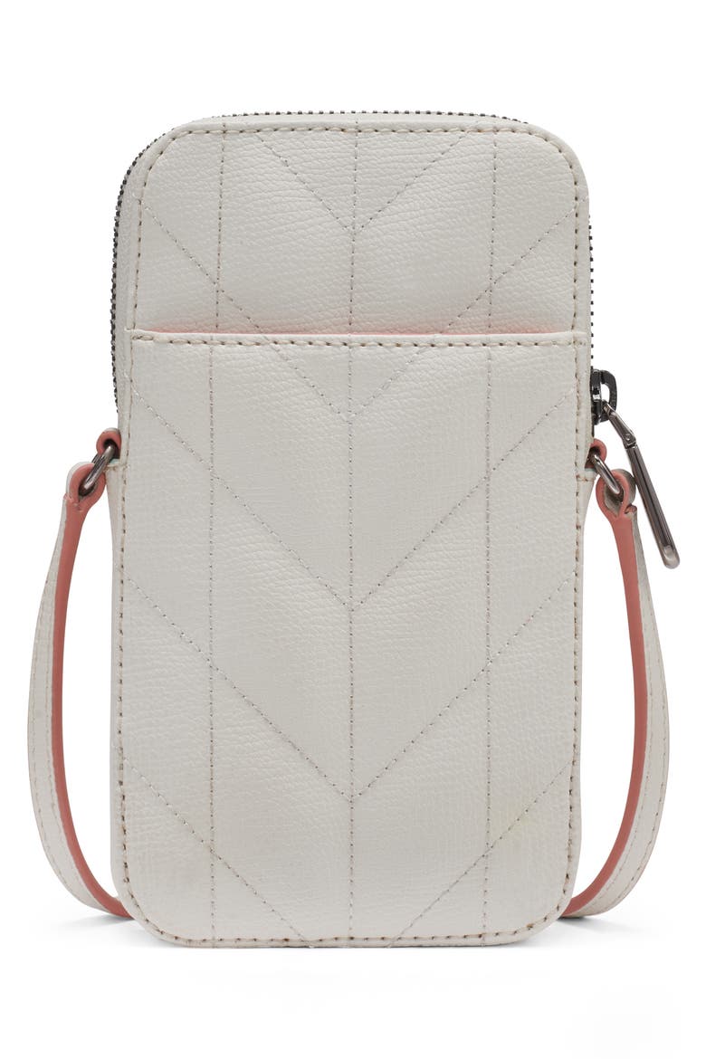 Maybelle Wallet on a Chain, Alternate, color, WINTER WHITE MULTI