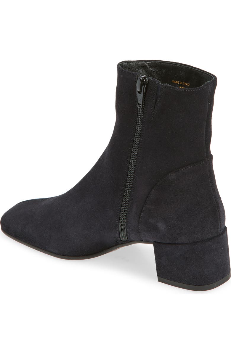 Aquatalia Loretta Weatherproof Suede Bootie, Alternate, color, Navy Suede