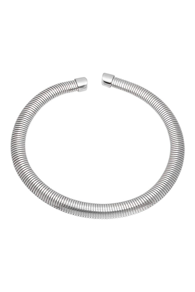 Stainless Steel Omega Necklace, Main, color, SILVER