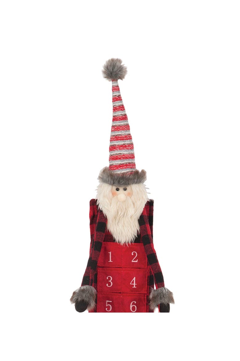 Buffalo Check Santa Calendar, Alternate, color, Red