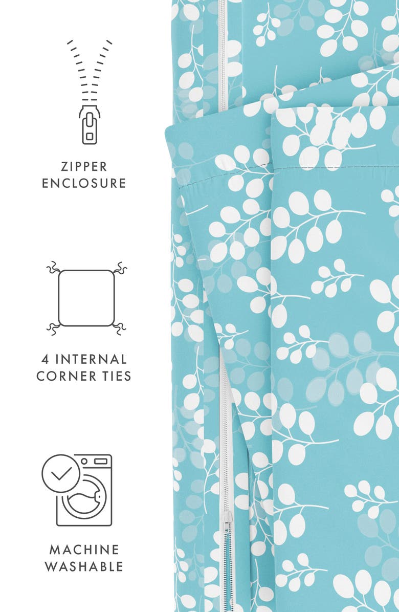 HOMESPUN Premium Ultra Soft Wheatfield Pattern 3-Piece Duvet Cover Set, Alternate, color, Pale