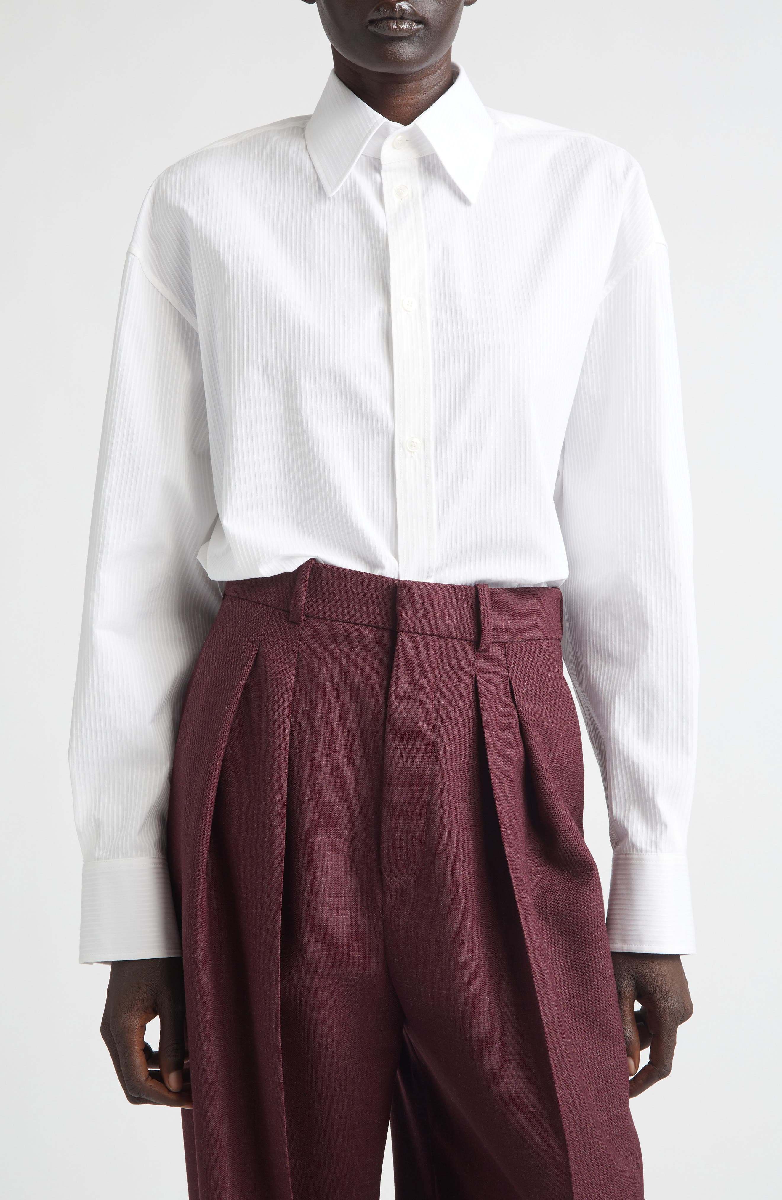 Cotton Button-Up Shirt
