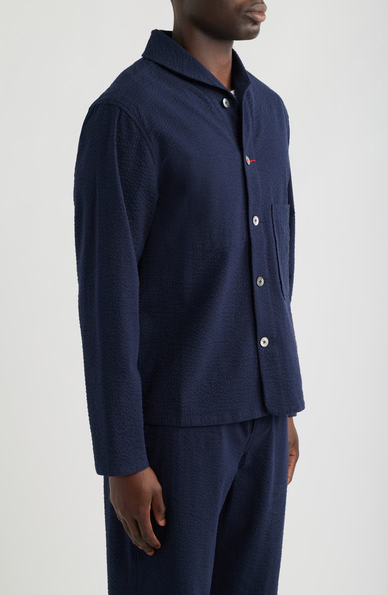 Imperfects Mr. Lynch's Seersucker Shirt Jacket, Alternate, color, Dark Navy