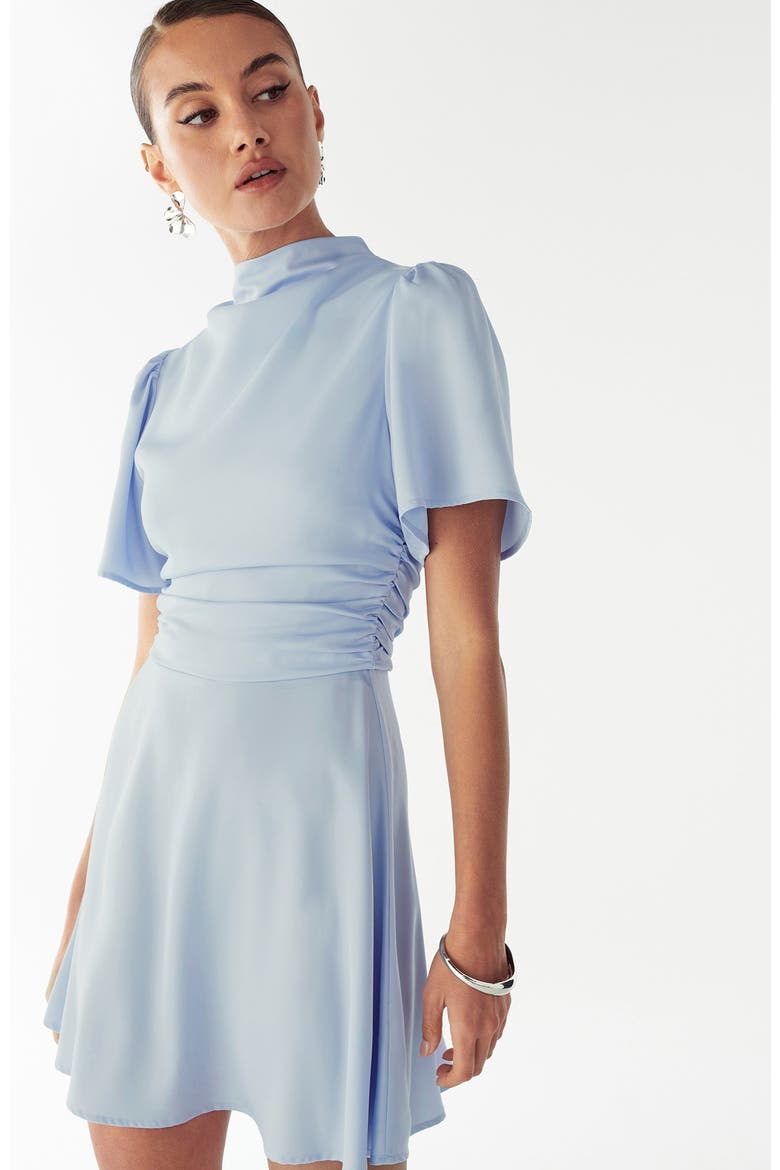 Saray Mini Dress, Alternate, color, Icy Blue