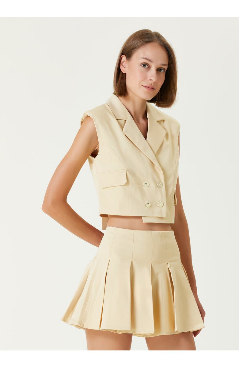 PCFG Cotton Woven Crop Vest, Alternate, color, Chino Green