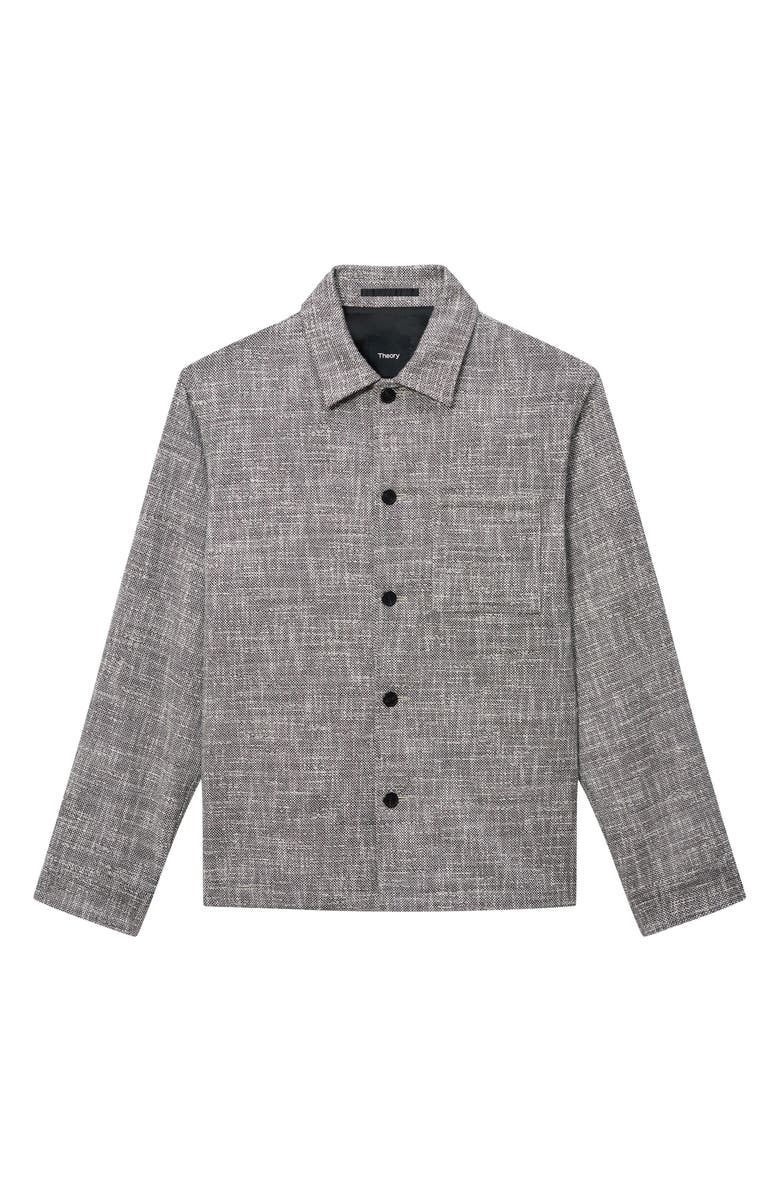 Theory Cotton Blend Tweed Overshirt, Alternate, color, 