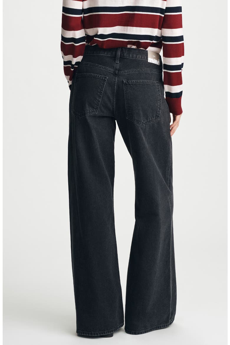 Sandy Low Rise Wide Leg Jeans, Alternate, color, SMOKE CLASSIC DENIM