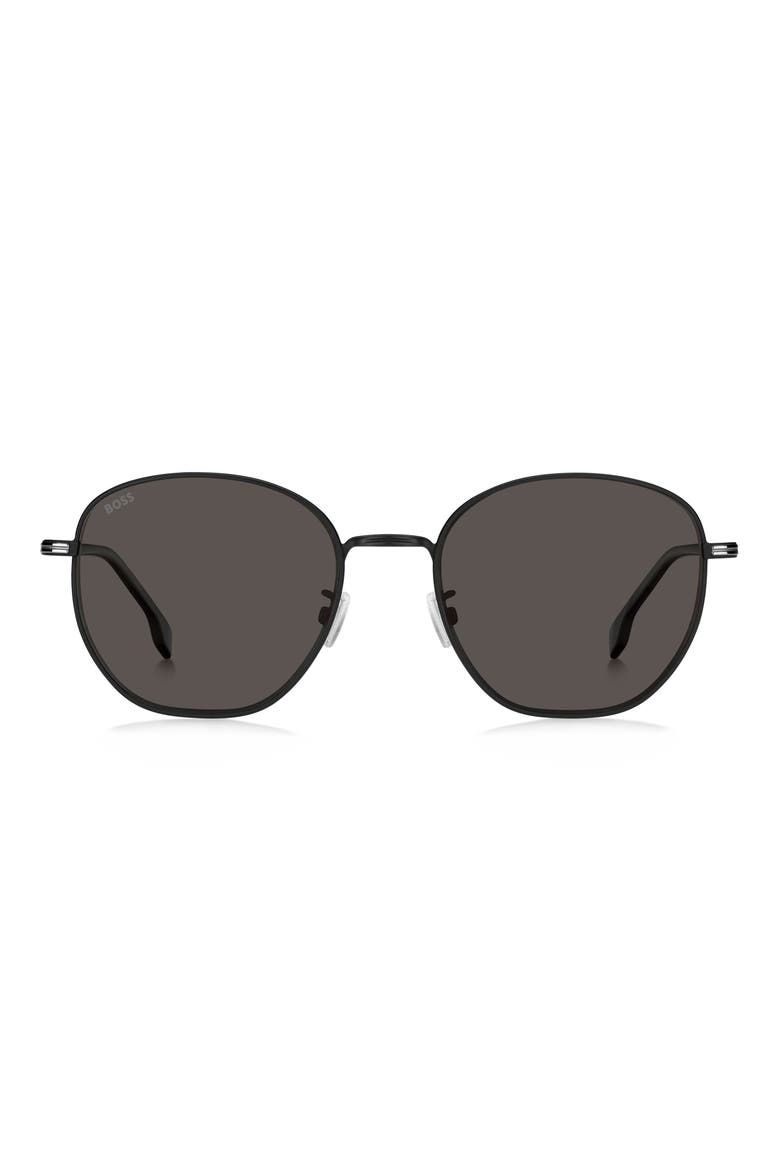 1671/F/SK 56mm Rectangular Sunglasses, Main, color, MATTE BLACK