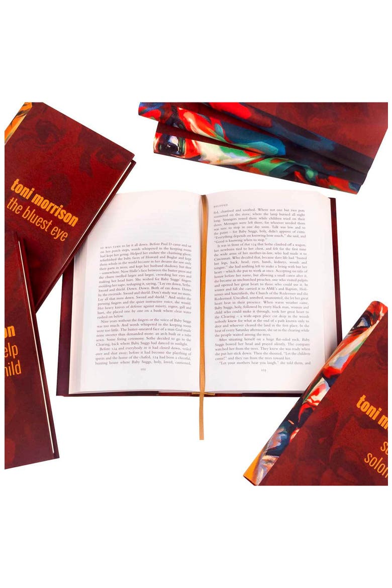 Toni Morrison Portrait Book Set, Alternate, color, Red