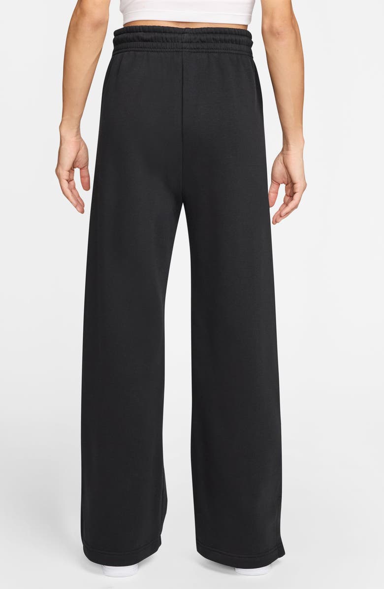 Nike Sportswear Phoenix High Waist Wide Leg Sweatpants, Alternate, color, Black/Sail