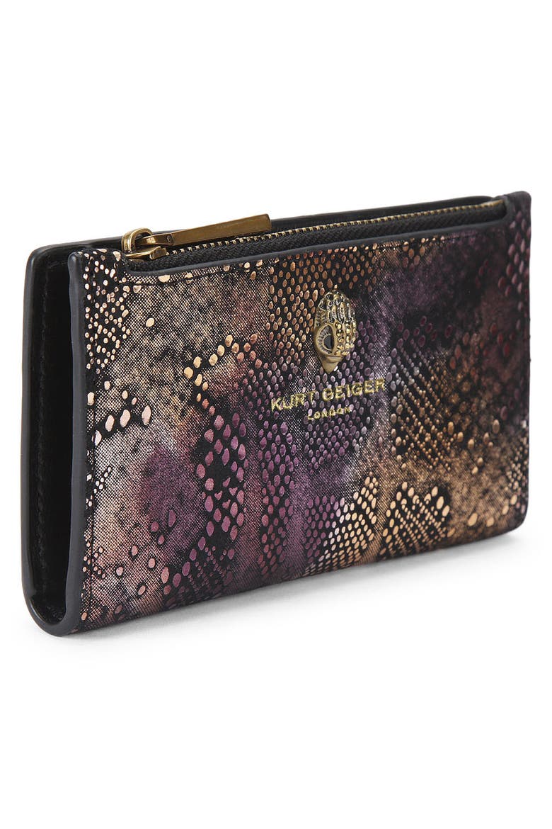 Shoreditch Leather Bifold Wallet, Alternate, color, METAL COMB
