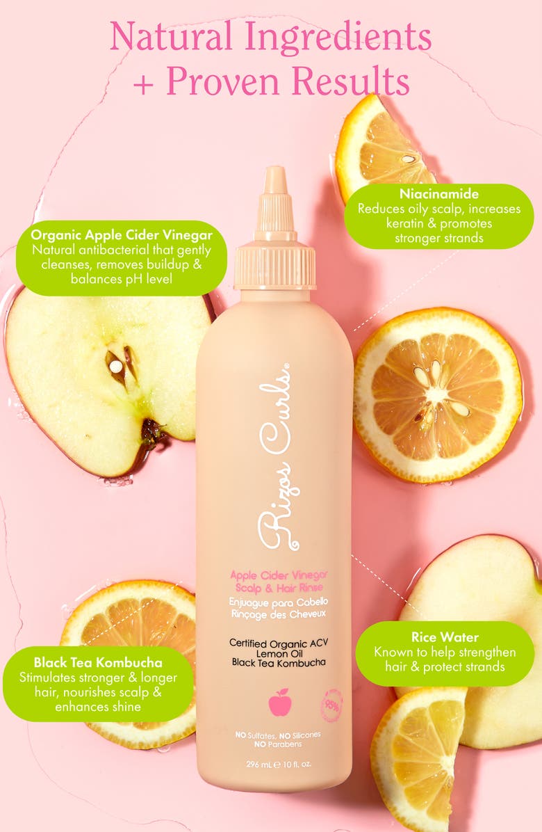 RIZOS CURLS Apple Cider Vinegar Scalp & Hair Rinse, Alternate, color,
