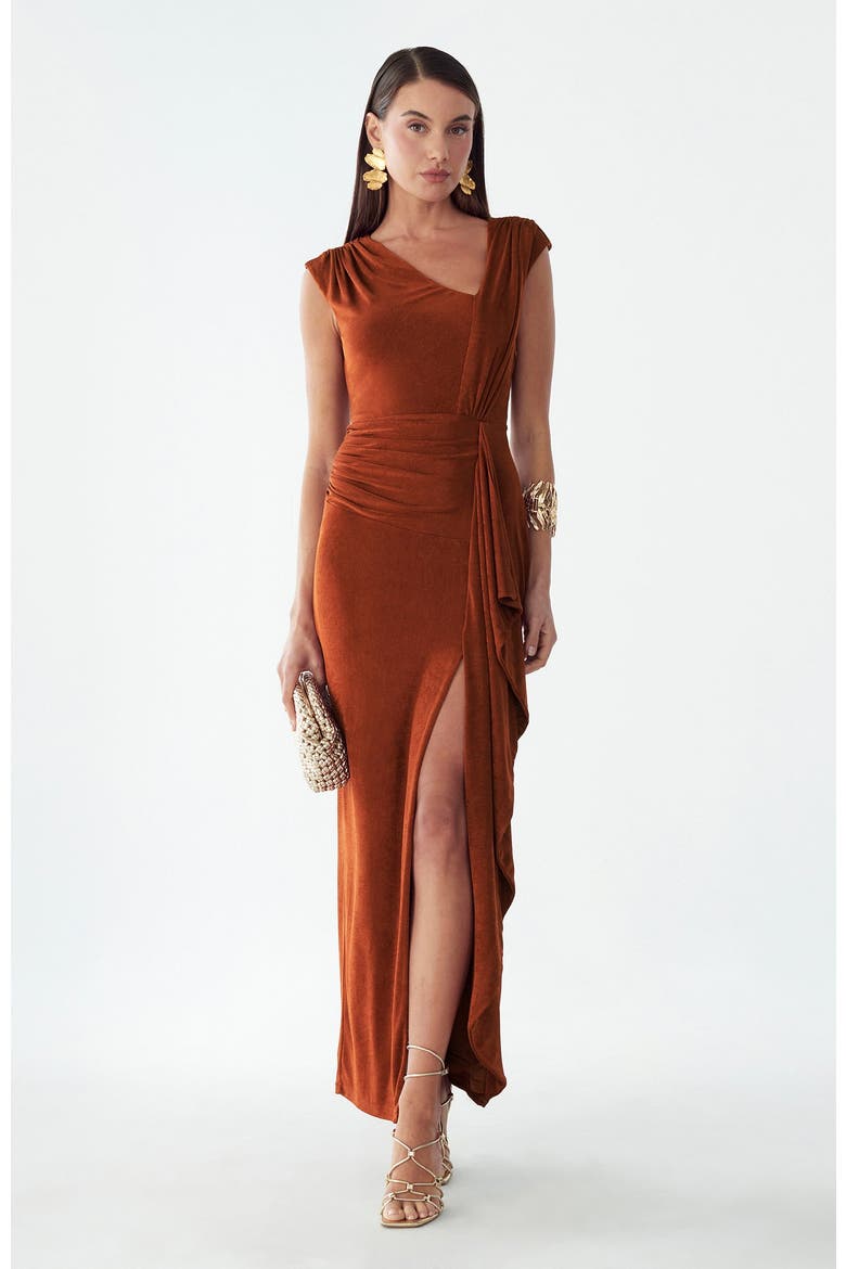 Amira Maxi Dress, Alternate, color, Spice