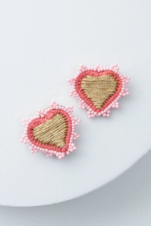 Doily Heart Earrings