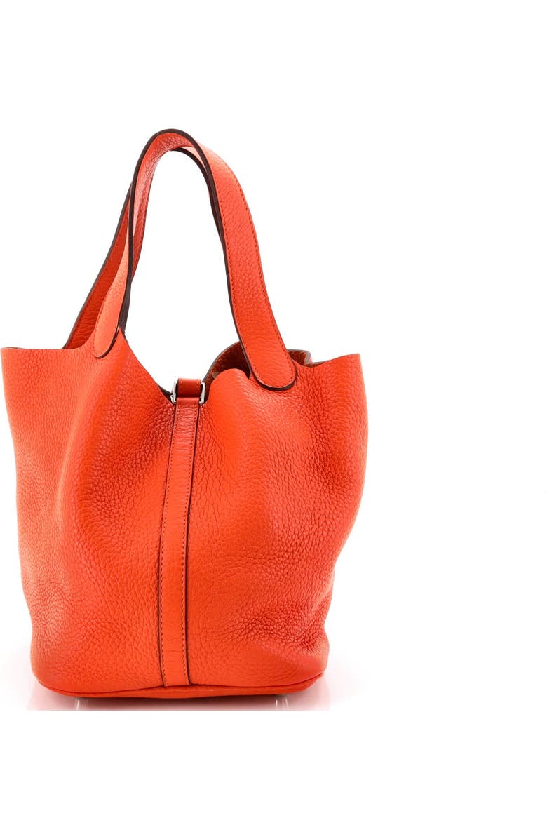 Pre-Owned Hermes Picotin Lock Bag Clemence MM, Alternate, color, Feu