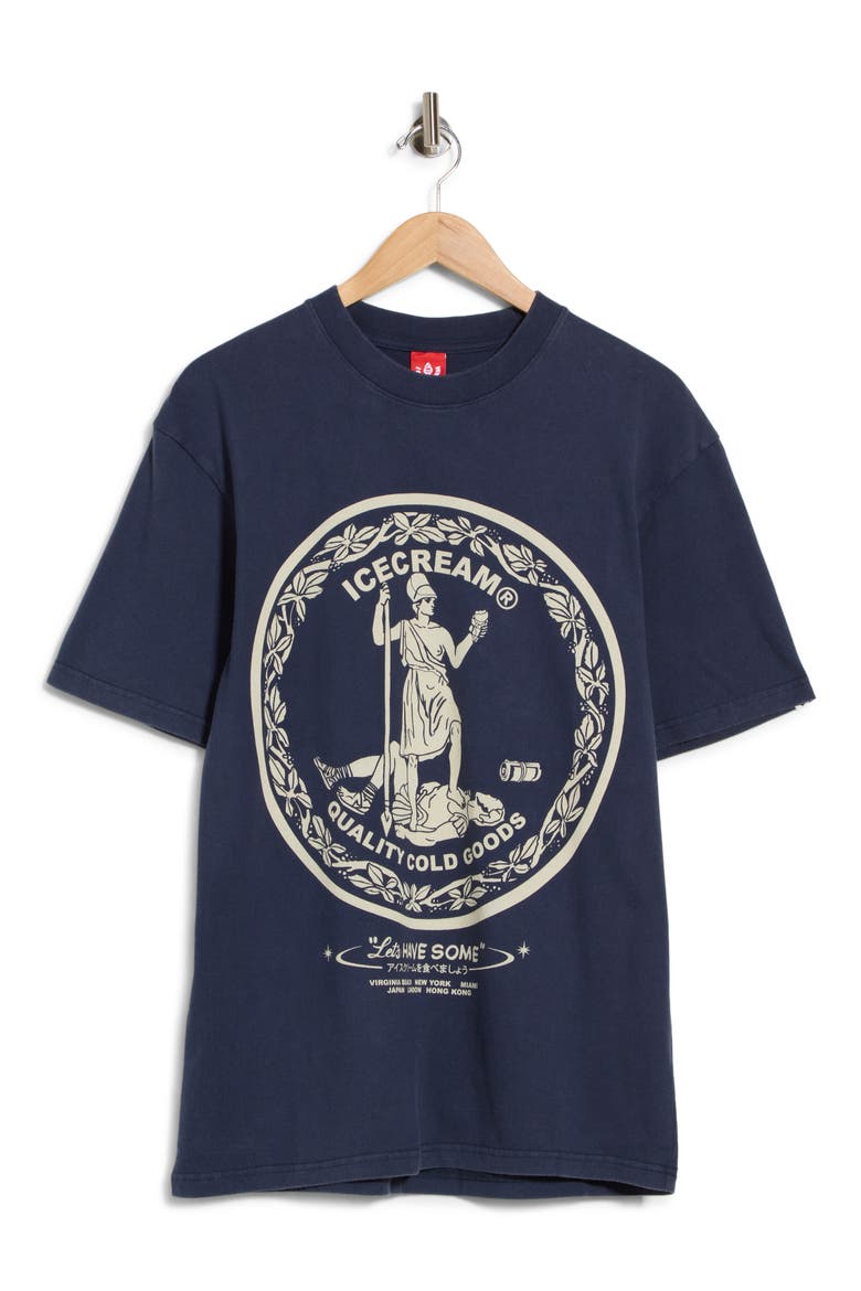 Oversize Seal Graphic T-Shirt, Alternate, color, BLACK IRIS