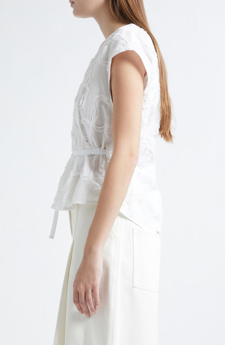 3.1 Phillip Lim 3D Floral Embroidered Top, Alternate, color, White
