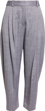 Stella McCartney Pinstripe Pleated Crop Trousers