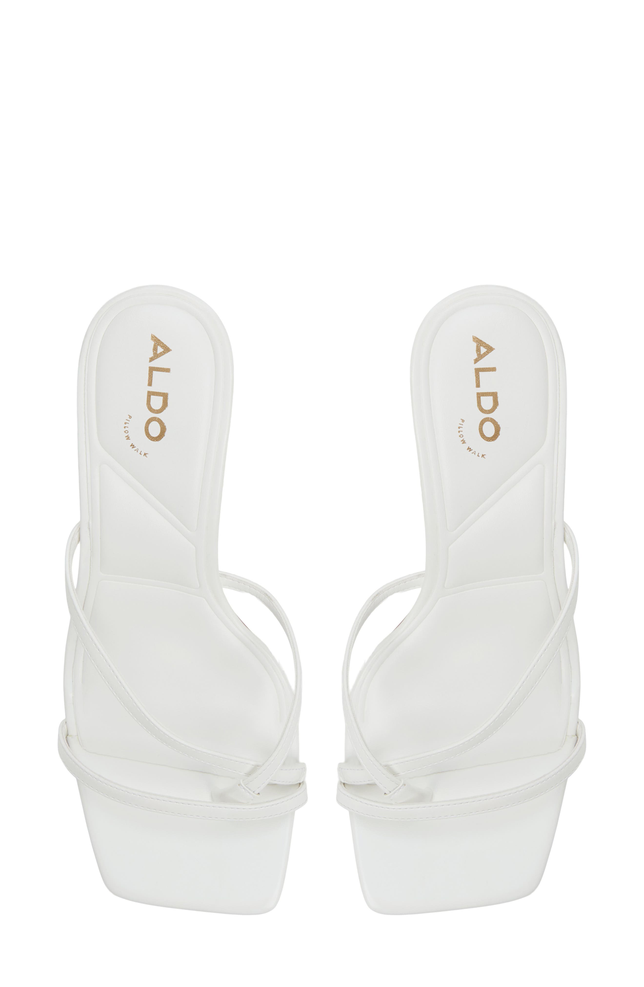 ALDO Calypsa Slide Sandal, Alternate, color, White