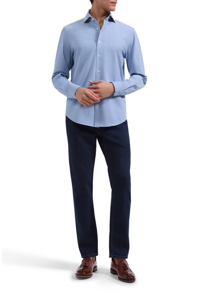 Devon OoohCotton® Button-Up Shirt, Alternate, color, CLASSIC BLUE