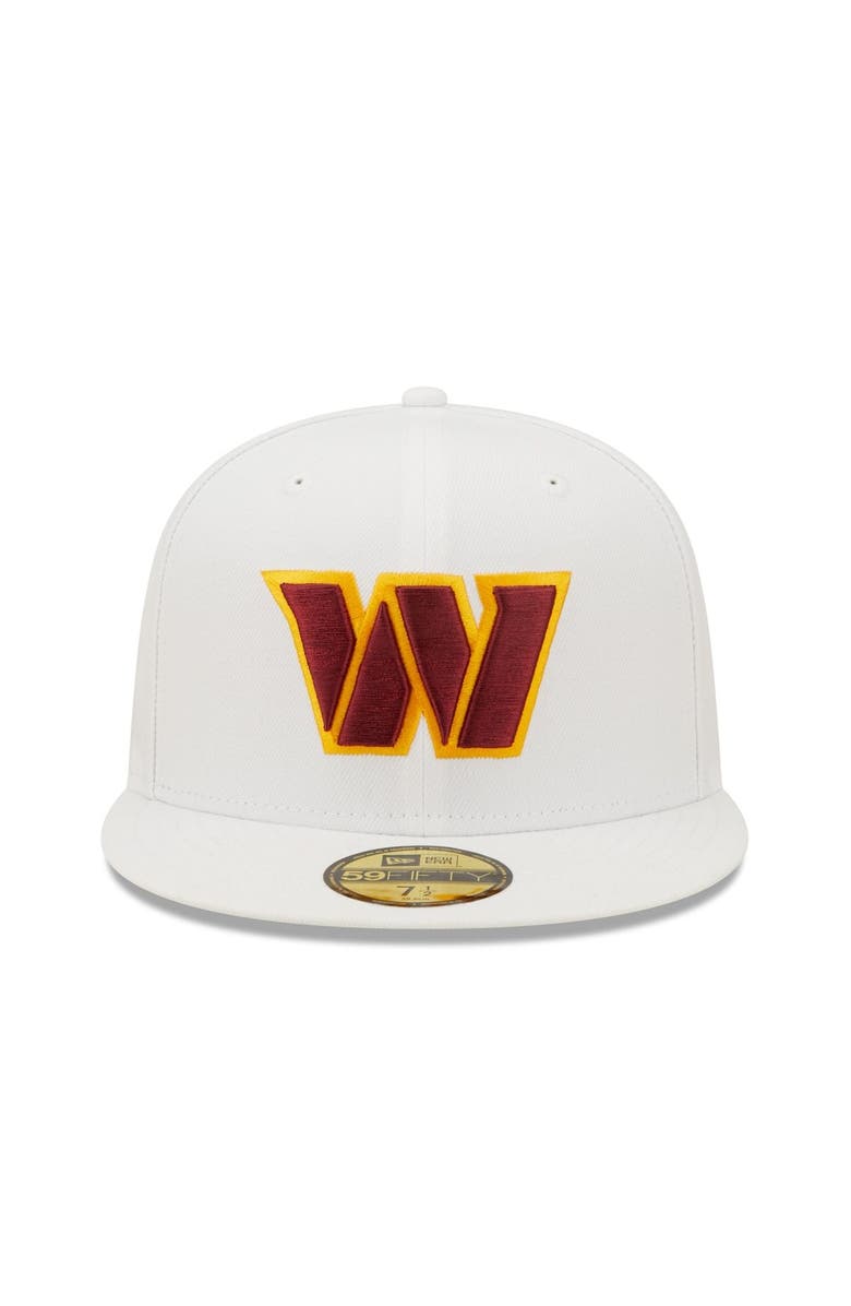 New Era Men's New Era White Washington Commanders Omaha 59FIFTY Fitted Hat, Alternate, color, 