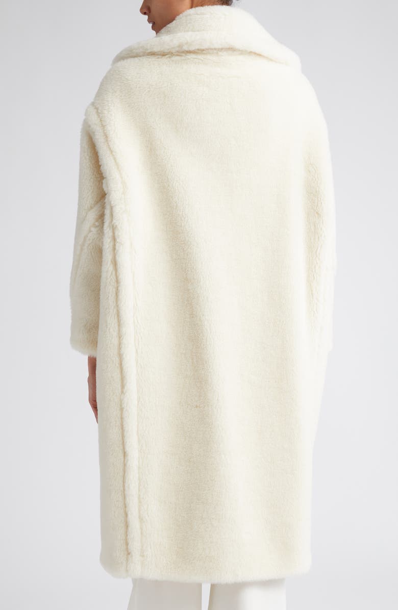 Max Mara Tedgirl Oversize Double Breasted Alpaca Blend Coat, Alternate, color, White