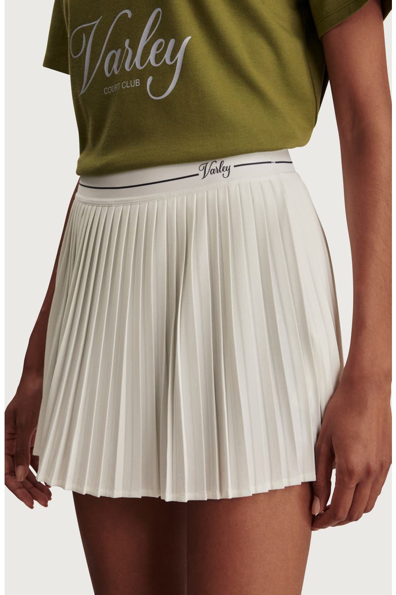 Clemency Pleated Skort, Alternate, color, WHITE / BLUE NIGHTS