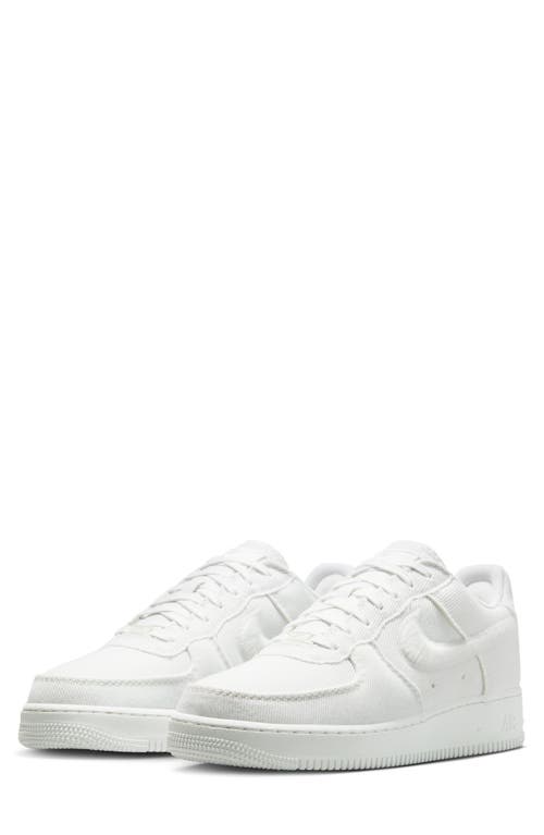 Nike Air Force 1 Low Canvas Basketball Sneaker In White
