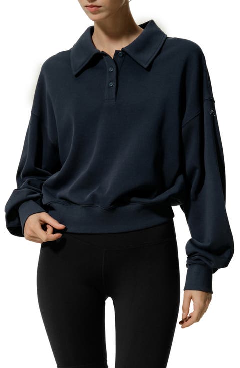 SILKERRY Oversized Heirloom '89 Polo Collar Sweatshirt