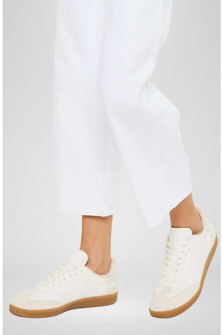 Alfie 90s High Rise Cropped Wide Leg Jeans, Alternate, color, White
