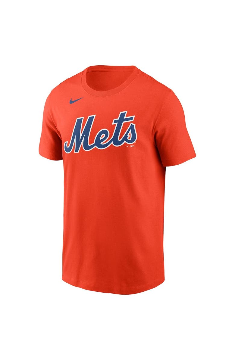 Nike Men's Nike Francisco Lindor Orange New York Mets Name & Number T-Shirt, Alternate, color, 
