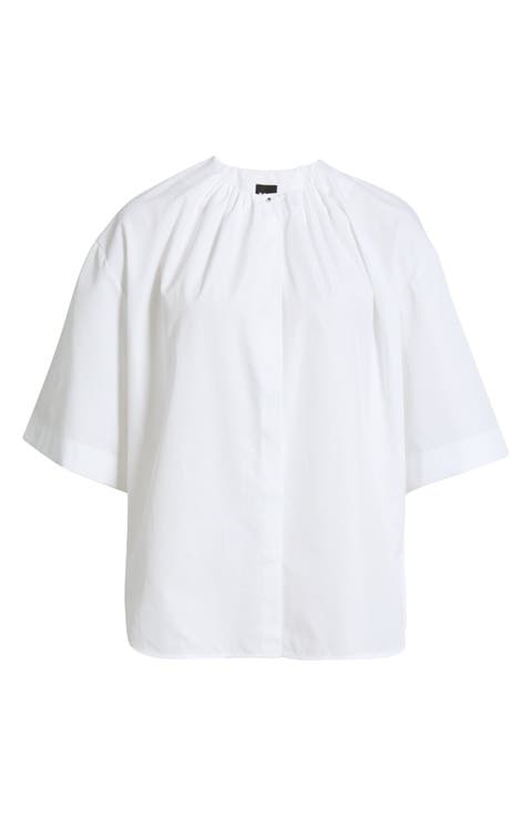 Banorena Gathered Cotton Top