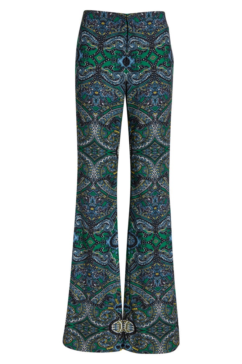 Teeny Fit & Flare Bootcut Pants, Alternate, color, BON VOYAGE DEEP EMERALD