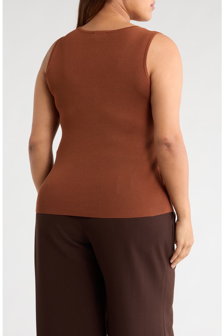 Scoop Neck Sweater Tank, Alternate, color, TAWNY