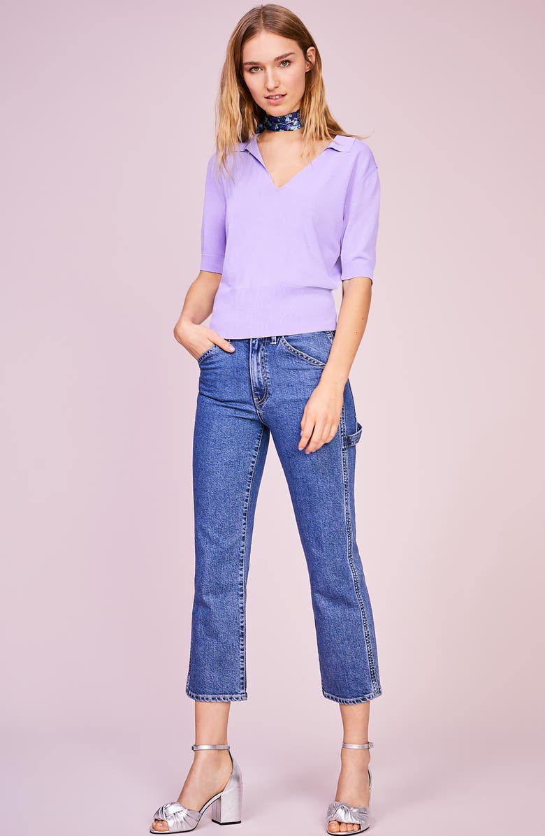 Halogen<sup>®</sup> Floral Silk Tie Scarf, Alternate, color,