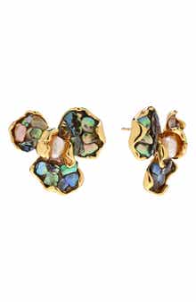 EYE CANDY LOS ANGELES Mabel Flower Stud Earrings