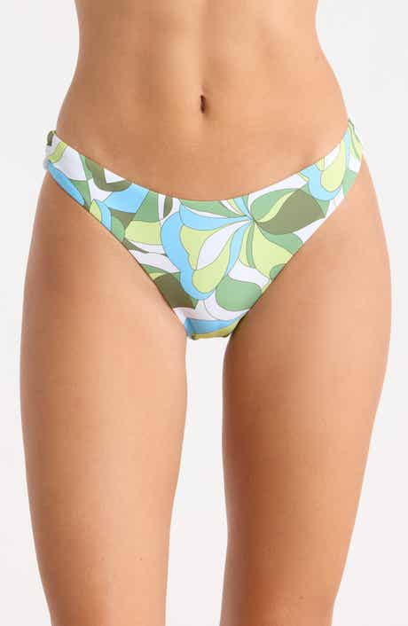 Surf Break Shirred Hipster Cheeky Bikini Bottoms