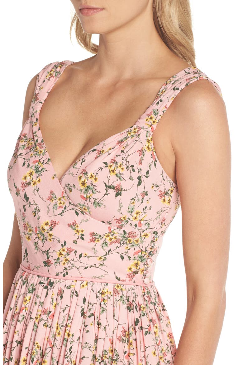 Sarah Floral Print Sundress, Alternate, color, VINTAGE ROSE/ DESERT CORAL