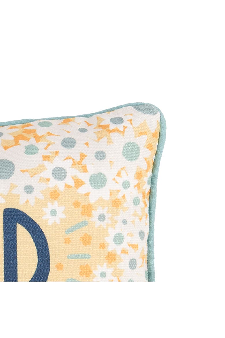 Be Bold Spring Printed Accent Throw Pillow, Alternate, color, Yellow