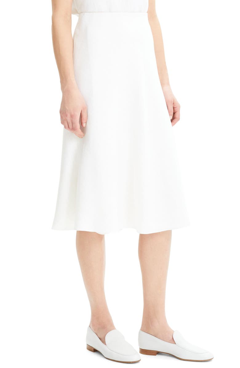 Theory Wrap Front Linen Blend Skirt, Alternate, color, 