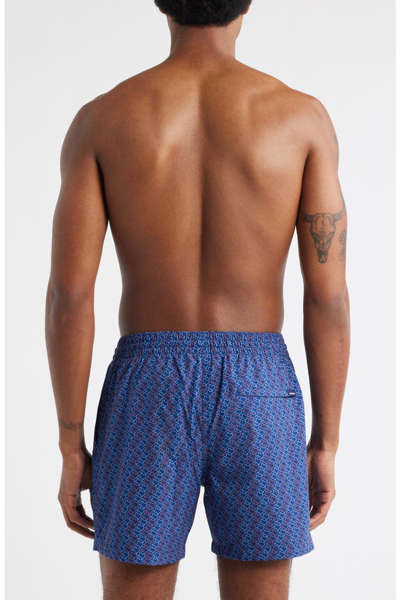 The Lone Stars 5.5-Inch Lined Swim Trunks, Alternate, color, NAVY