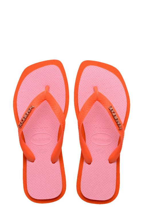 HAVAIANAS HAVAIANAS FUSION SQUARE LOGO FLIP FLOP 