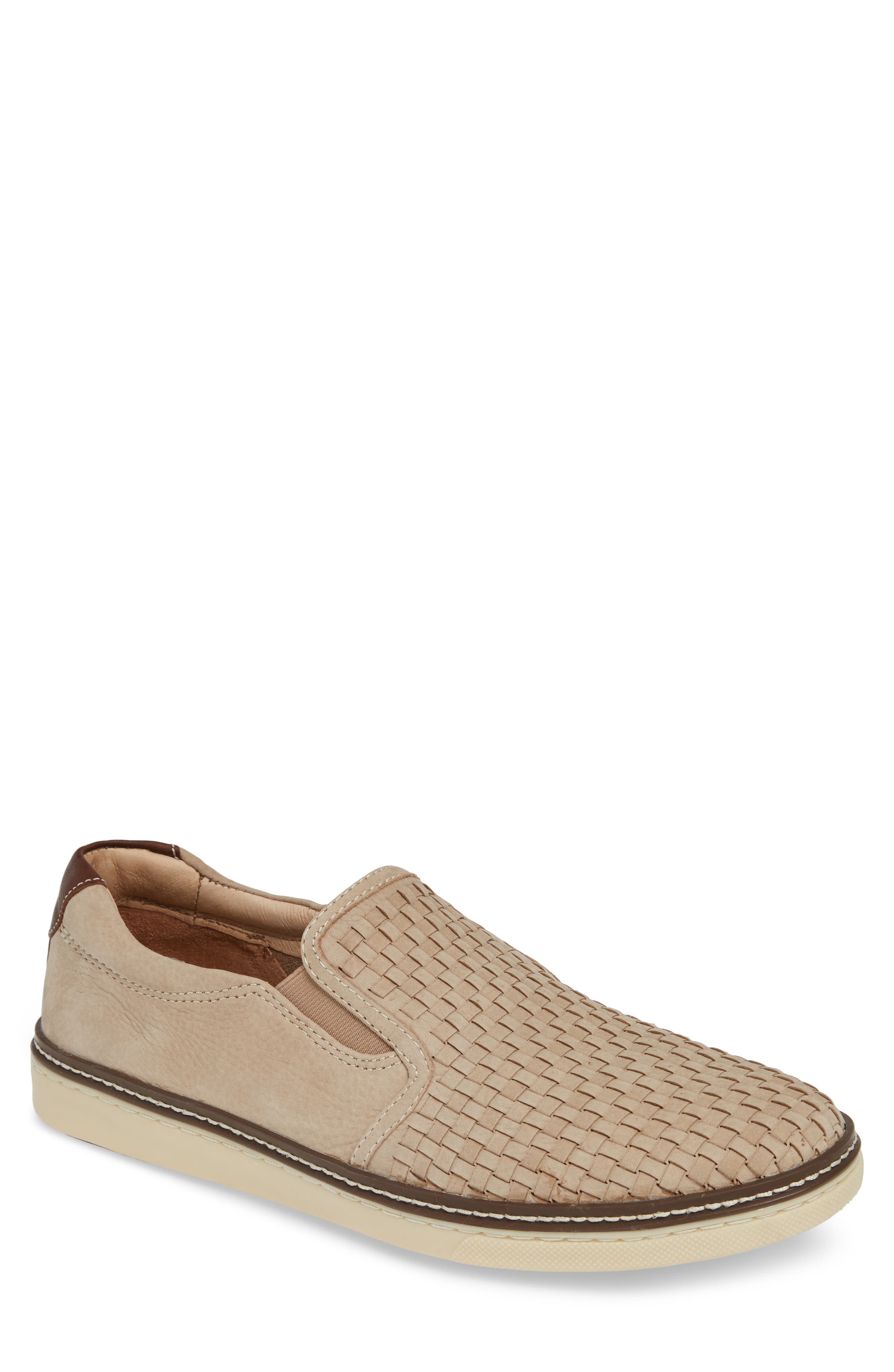 McGuffey Slip-On, Main, color, BEIGE NUBUCK