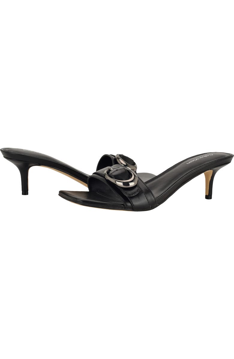 Calvin Klein Neveena Kitten Heel Sandal, Alternate, color, Black