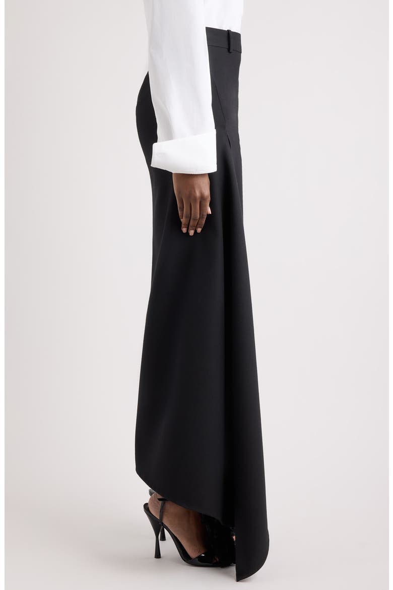 Slashed Maxi Skirt, Alternate, color, BLACK