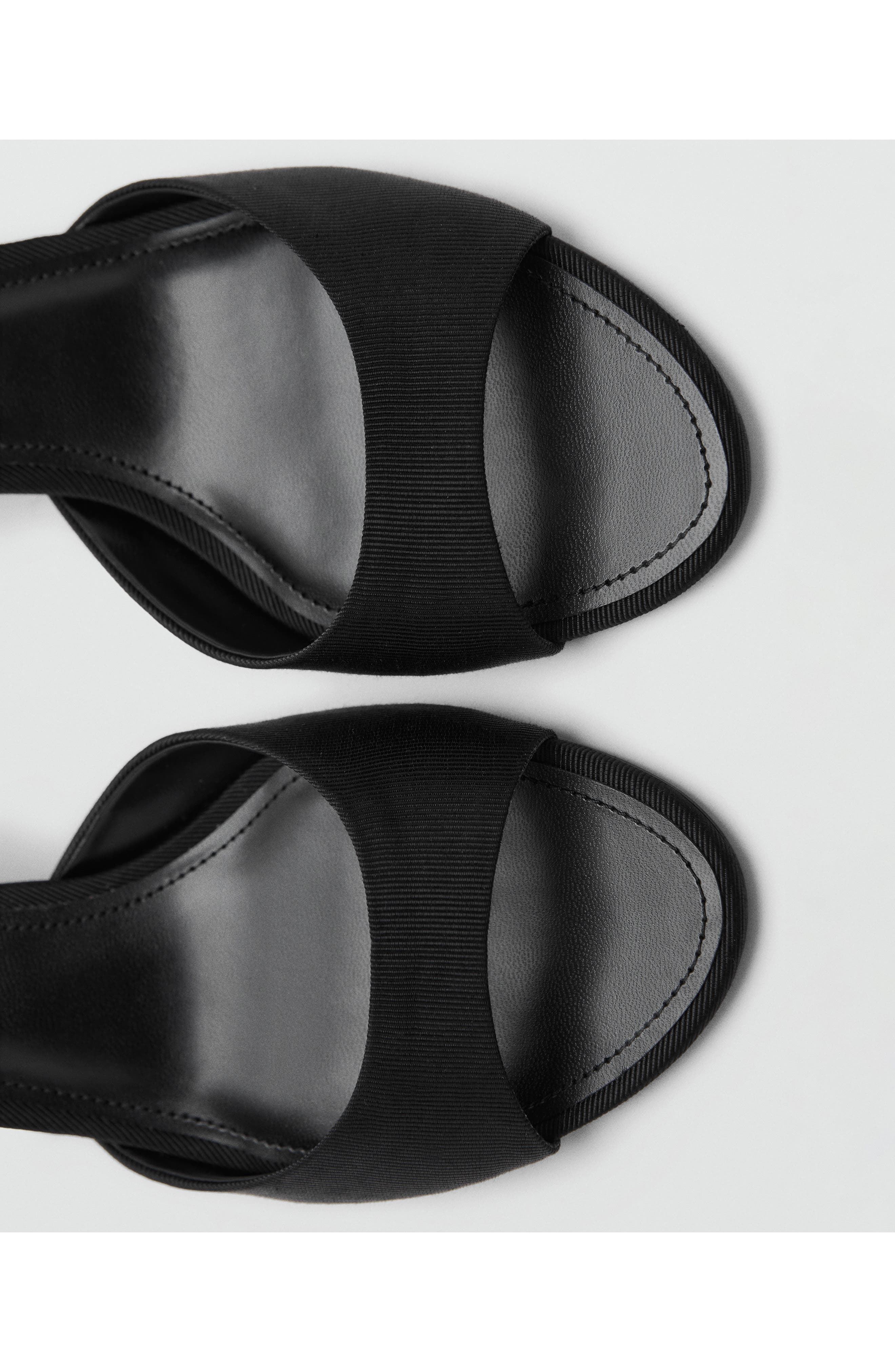 MANGO Kitten Heel Sandal, Alternate, color, Black